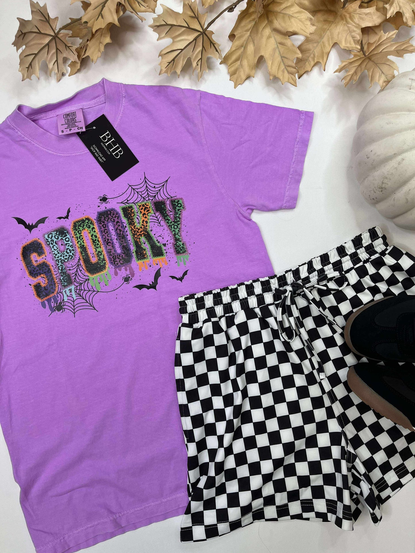 Spaypaint Leopard Spooky Garment Graphic T-shirt