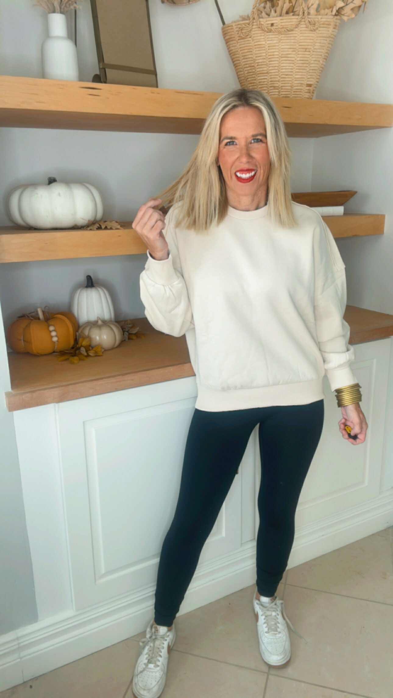Women's Drop Shoulder Crewneck Sweater