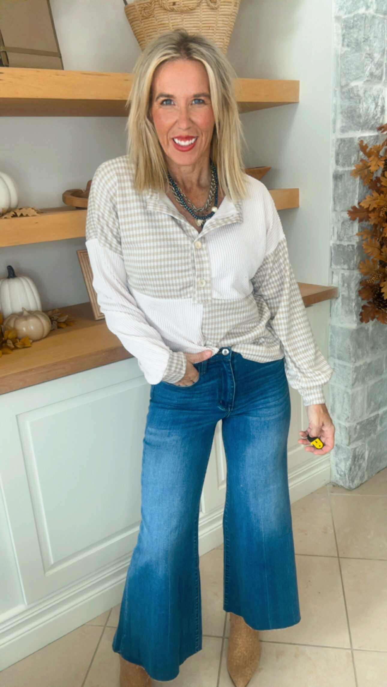 Check Mate Long Sleeves Top