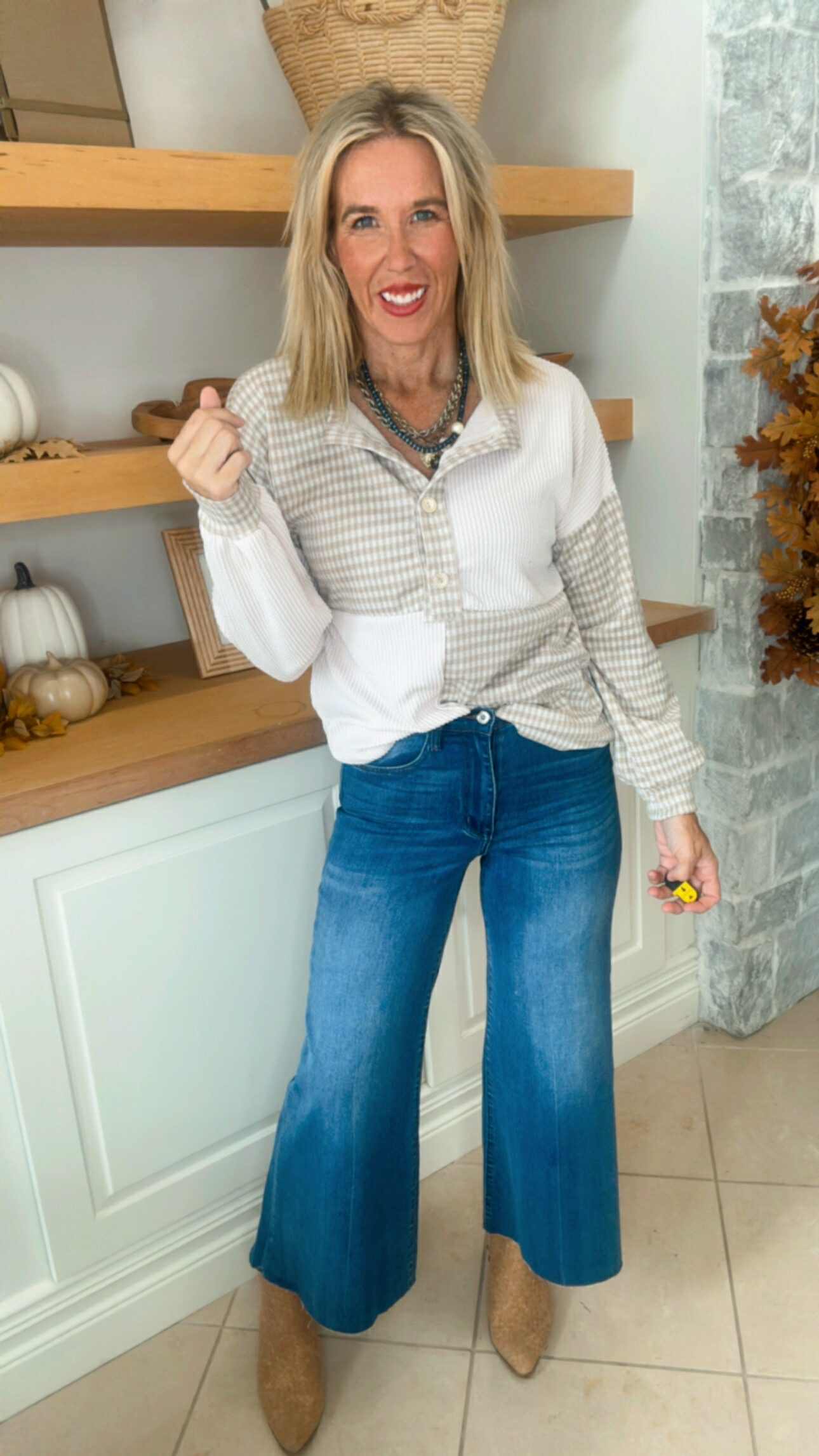 Check Mate Long Sleeves Top