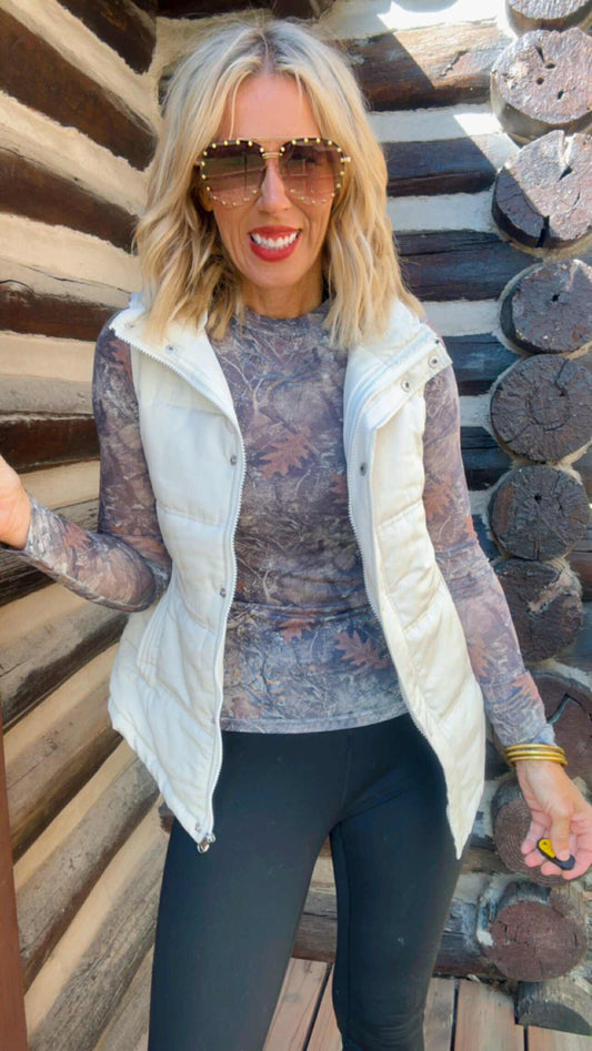 Marlie Camo Mesh Top | SALTY WAVE *PREORDER - START SHIP LATE NOVEMBER