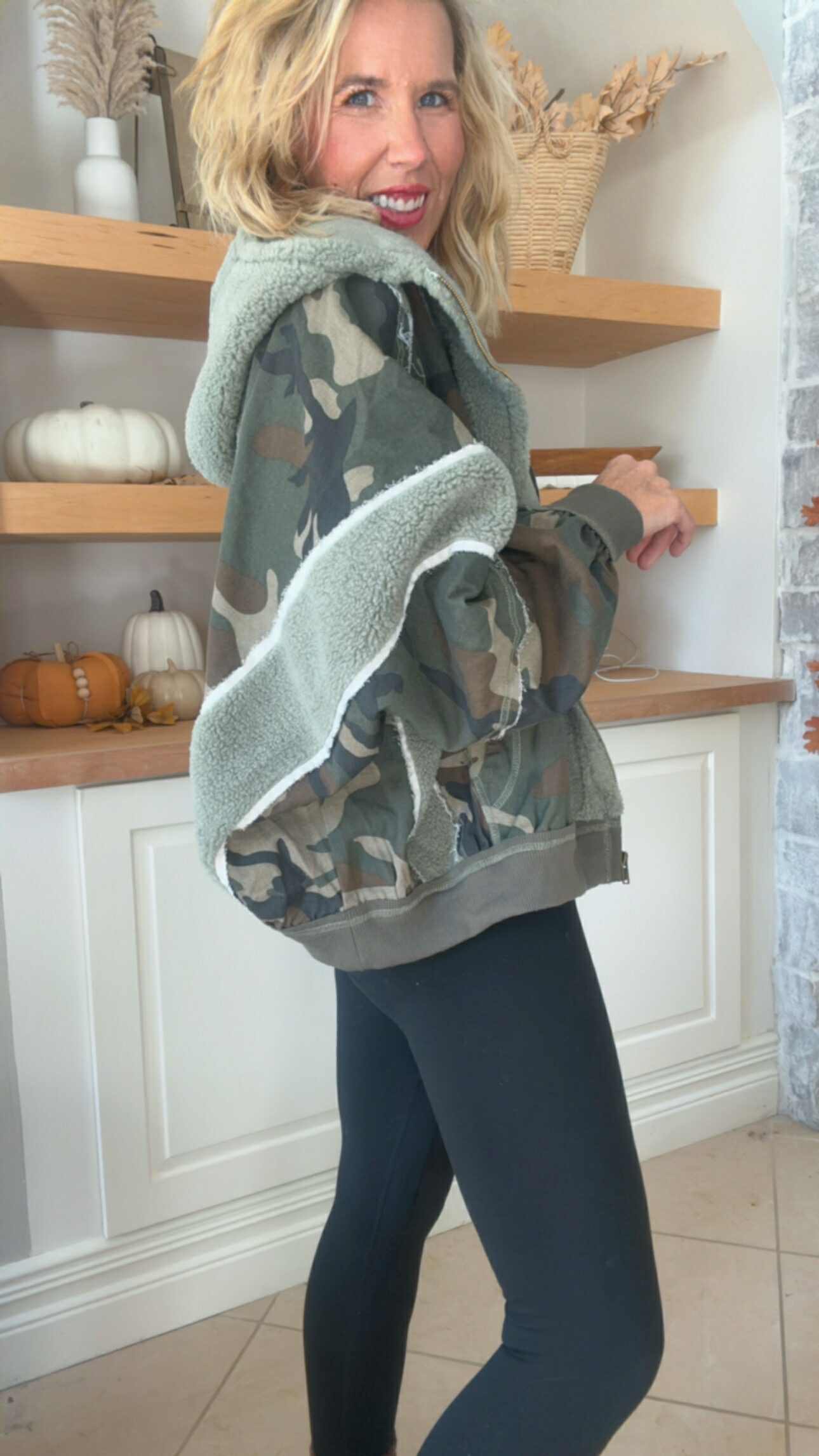 Washed Vintage Camo w/ Fleece Jacket