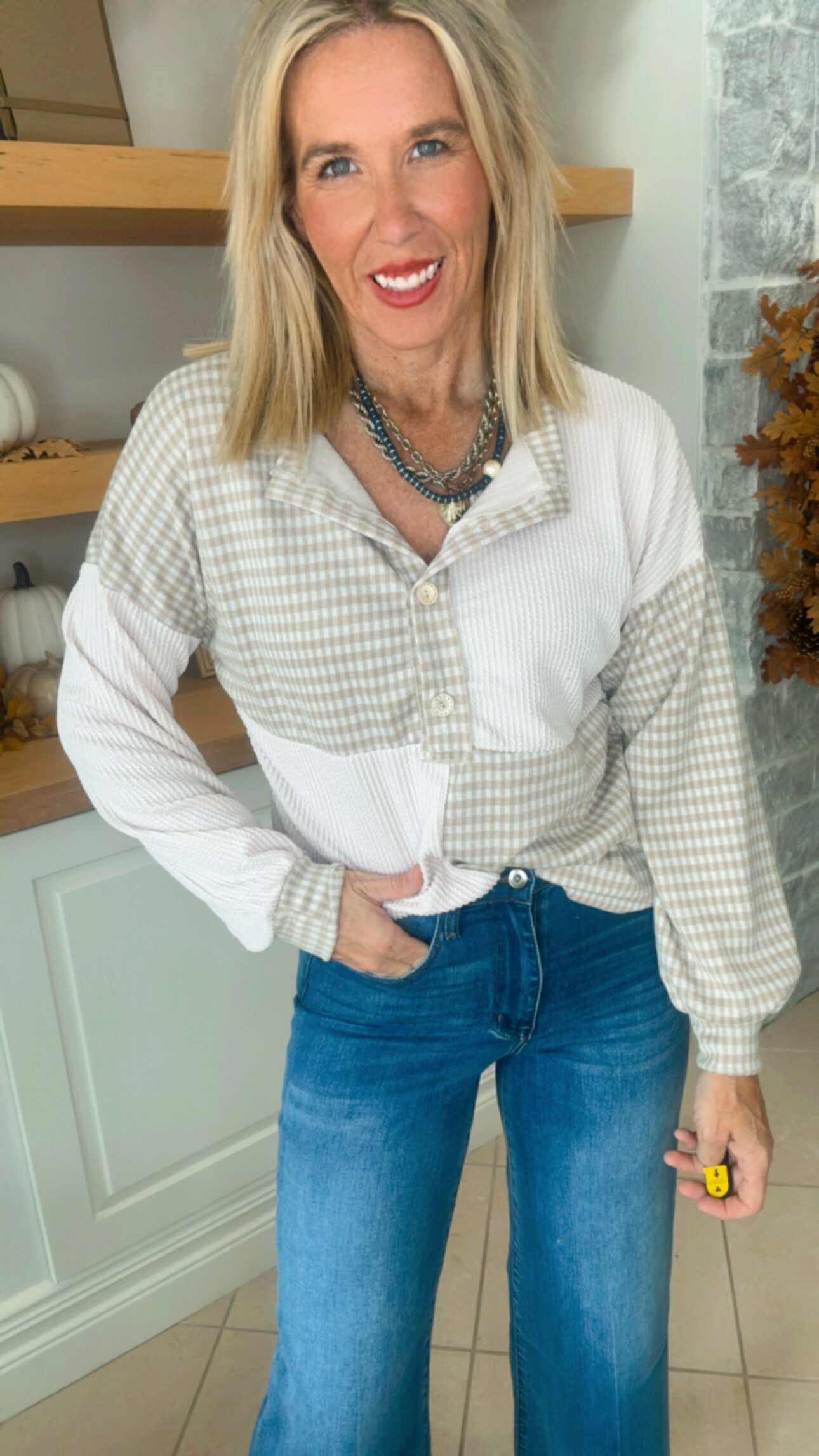 Check Mate Long Sleeves Top