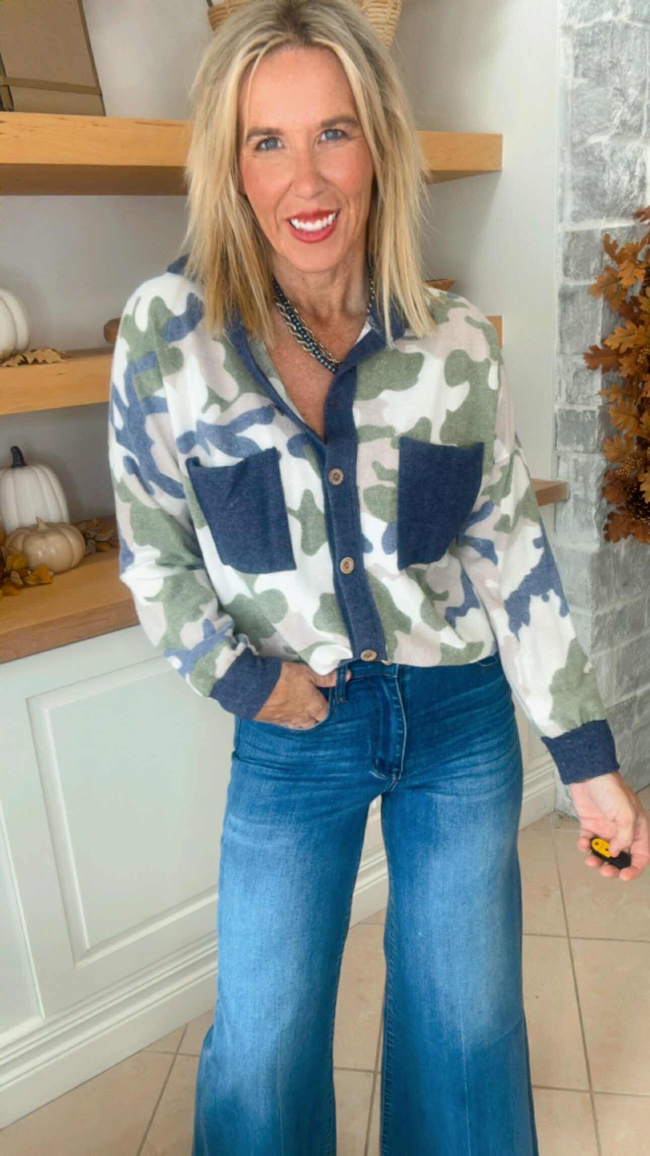 The Riley Brushed Camo Shacket