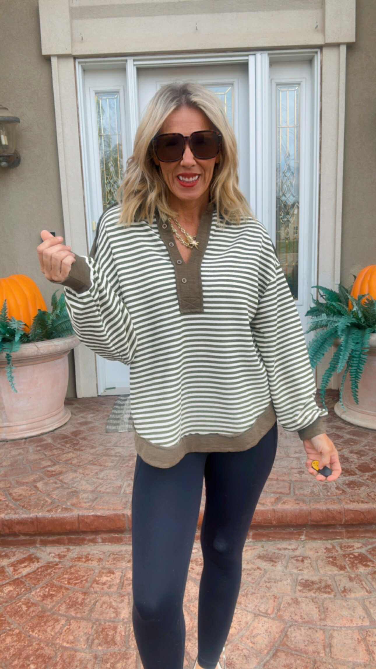 Stripes Mix And Match Collared Top