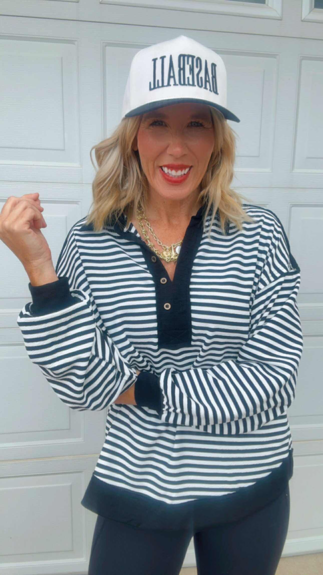 Stripes Mix And Match Collared Top