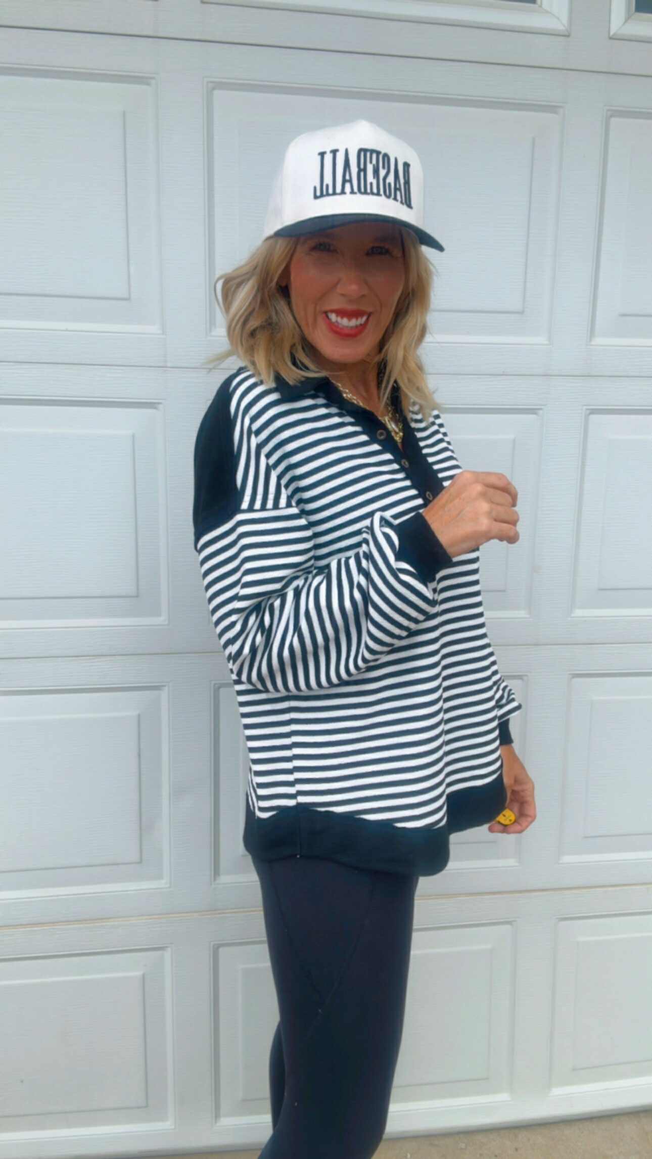 Stripes Mix And Match Collared Top