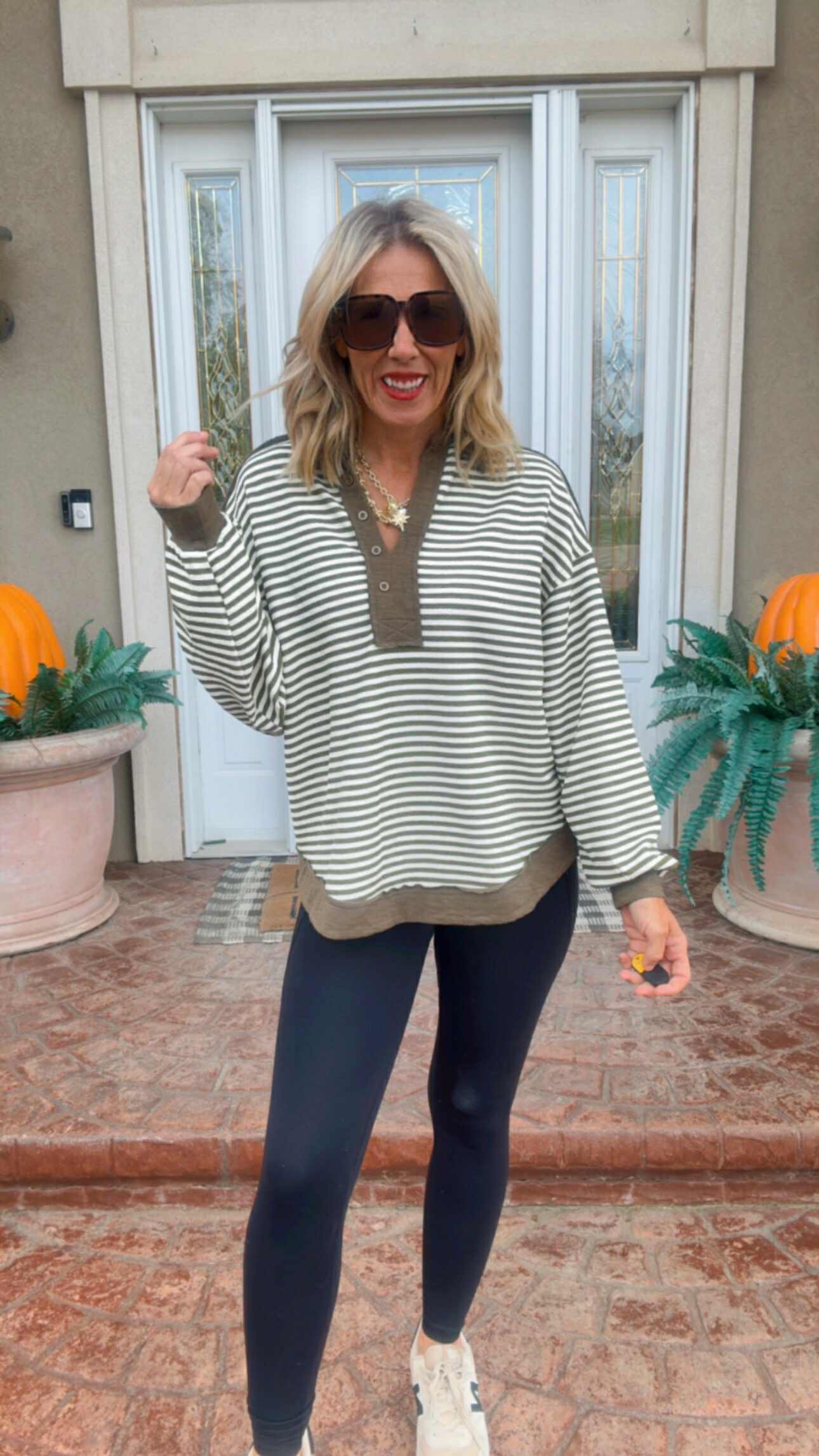 Stripes Mix And Match Collared Top
