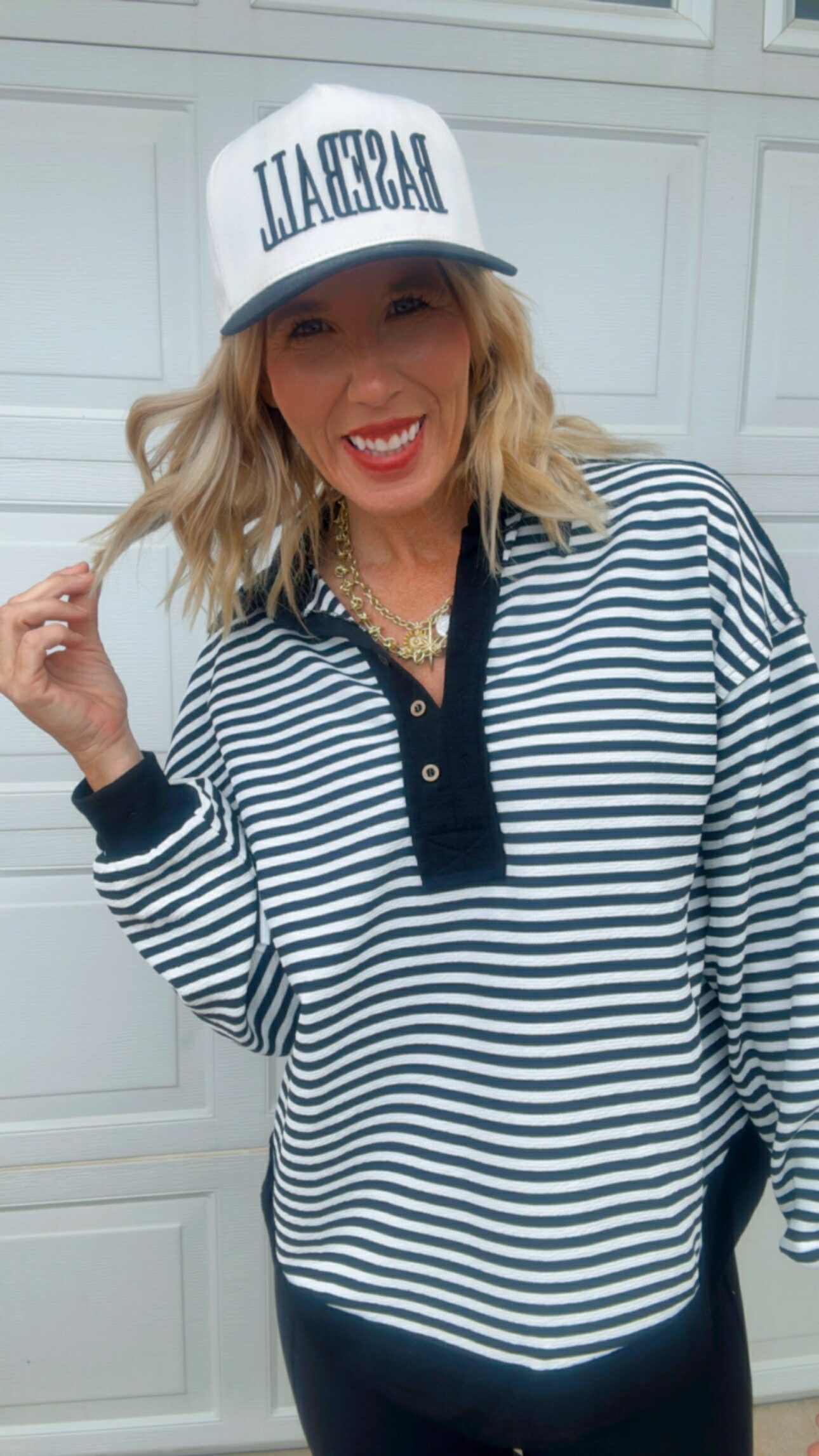 Stripes Mix And Match Collared Top