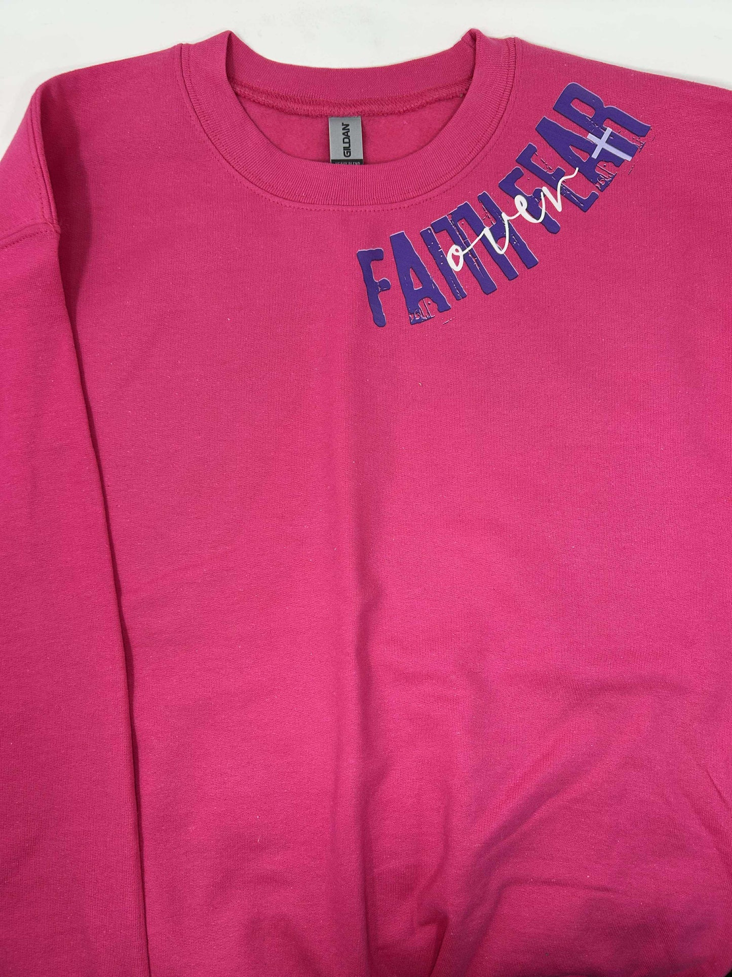 Faith Over Fear Crewneck Graphic Sweatshirt