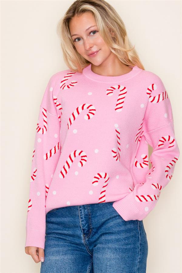 Christmas Candy Cane Sweater ( 3 Colors)
