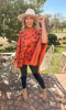 Leopard All Over Turtle Neck Poncho