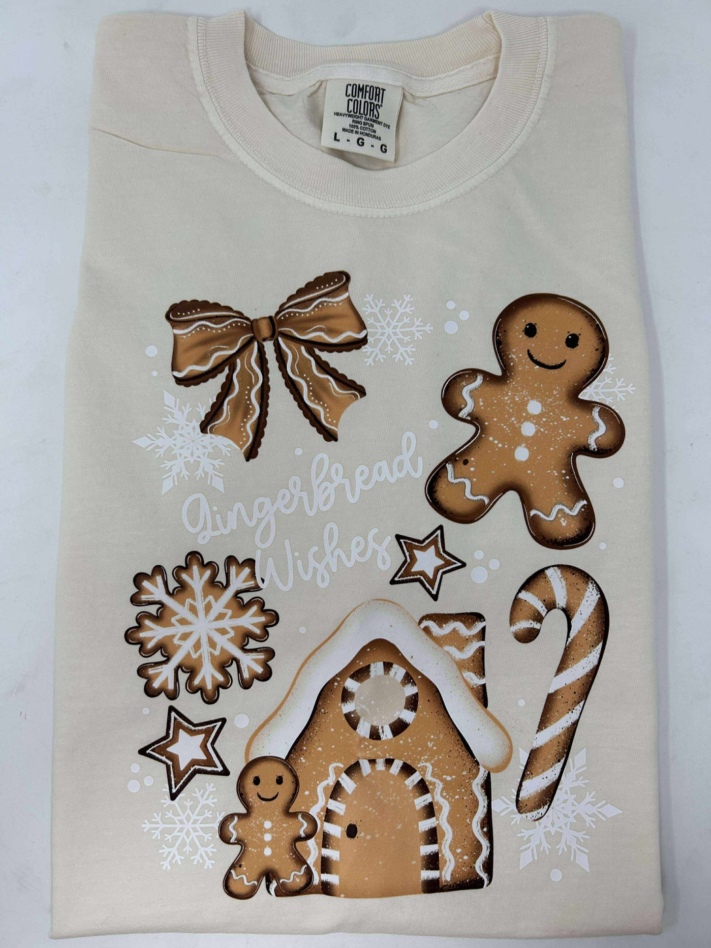 Gingerbread Wishes Garment-Dyed Graphic T-shirt | Comfort Colors *DEAL*