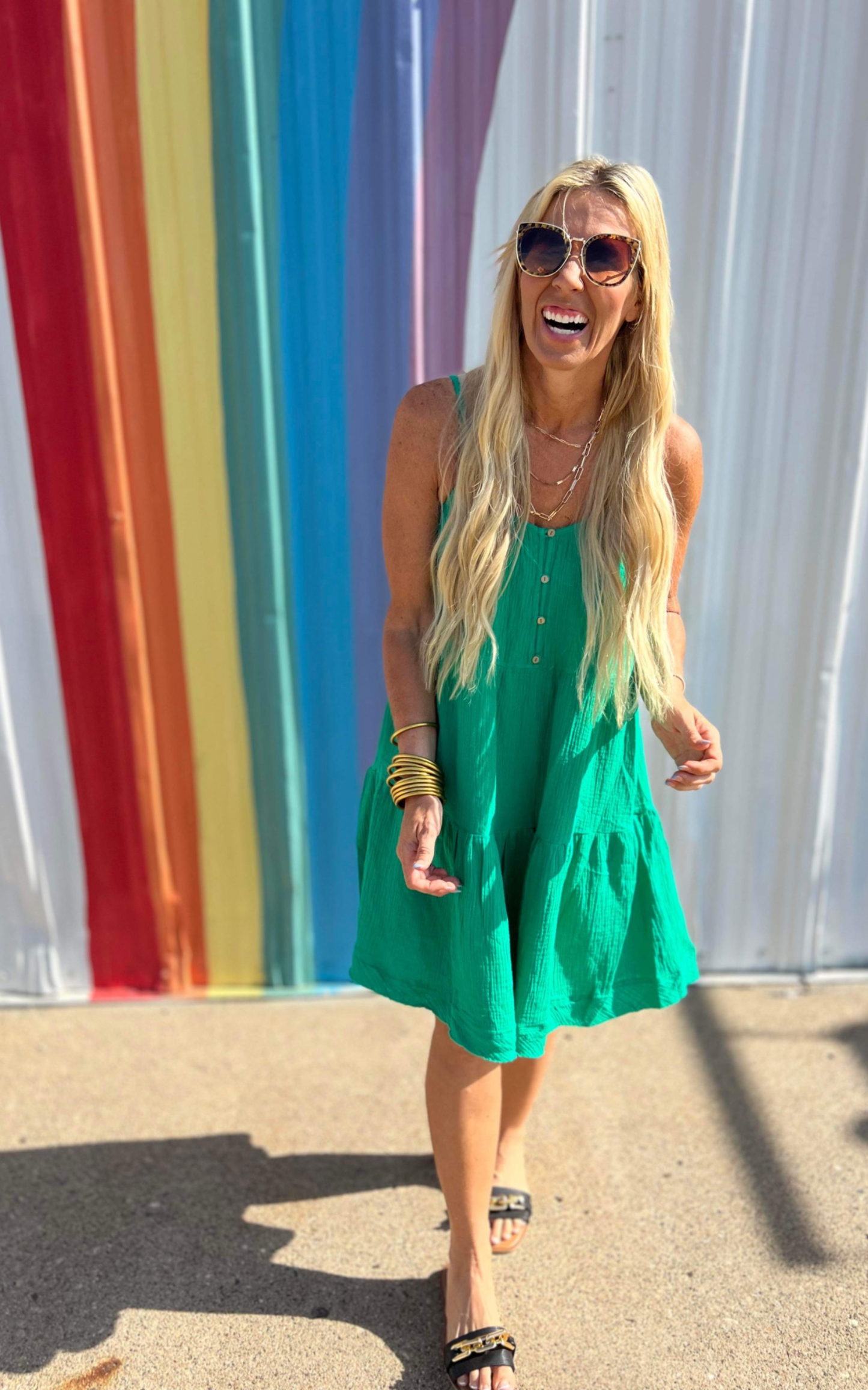 Don't Leave Me Summer Mini Dress - Final Sale