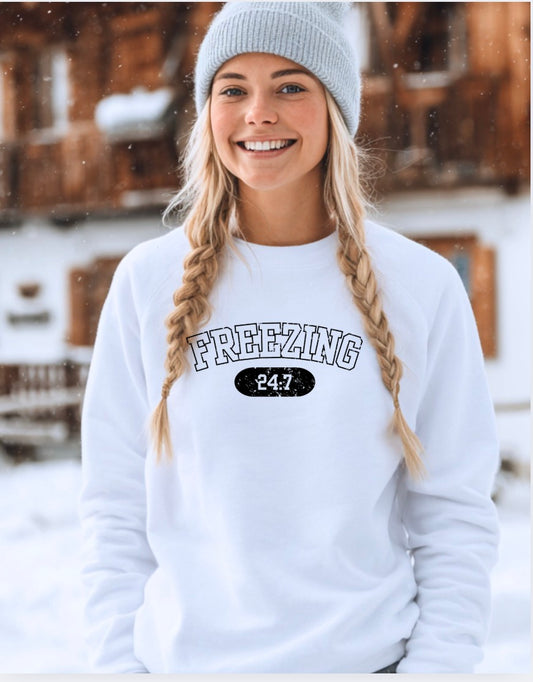 Freezing 24/7 Crewneck Graphic Sweatshirt