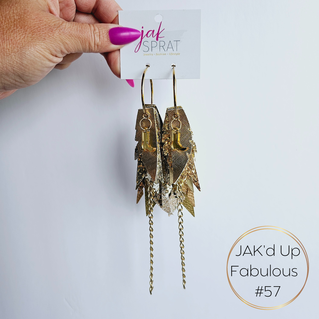 JAK'd Up Fabulous Feathers Earrings | Jak Sprat