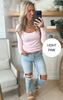 Hold Tight Scoop Neck Long Sleeve Top | SALTY WAVE