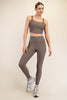 Nylon Rib Yoga Leggings | RAE MODE