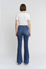 Nice Navy High Rise Flare Trouser Denim Jean | MICA *PREORDER