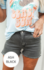 Perfect for You Acid Wash Frayed Cutoff Denim Shorts | Zenana - Final Sale