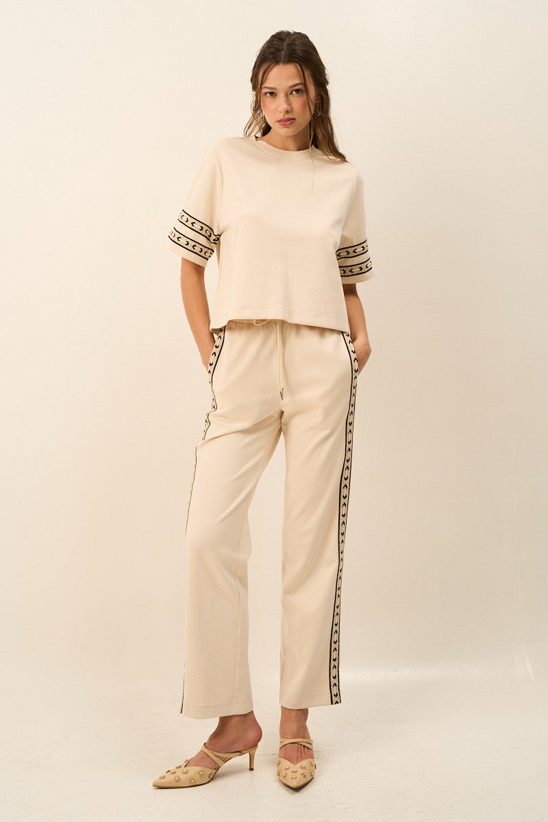 Western Sleeve Premium Knit Top