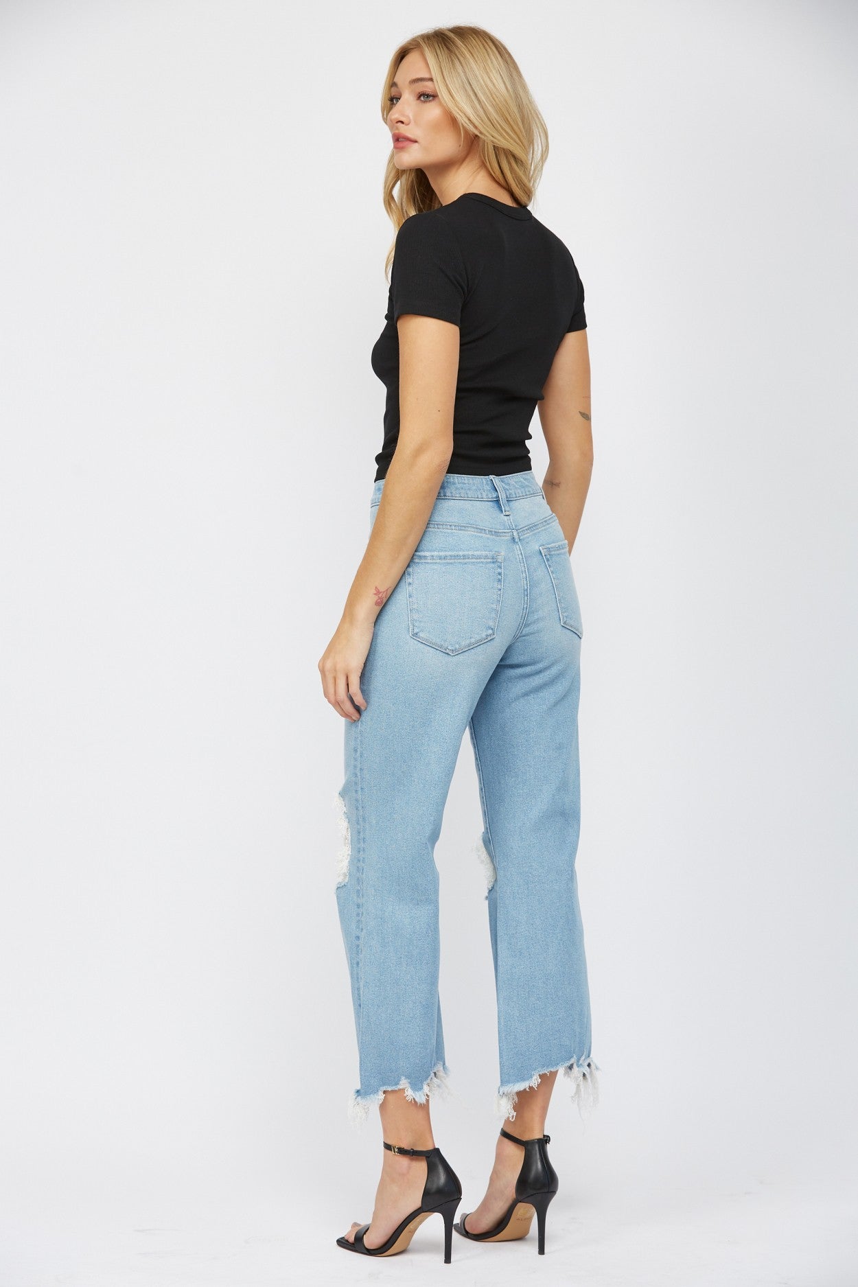 90's Vintage Crop Flare Denim Jeans | MICA *30A SEPT PREORDER