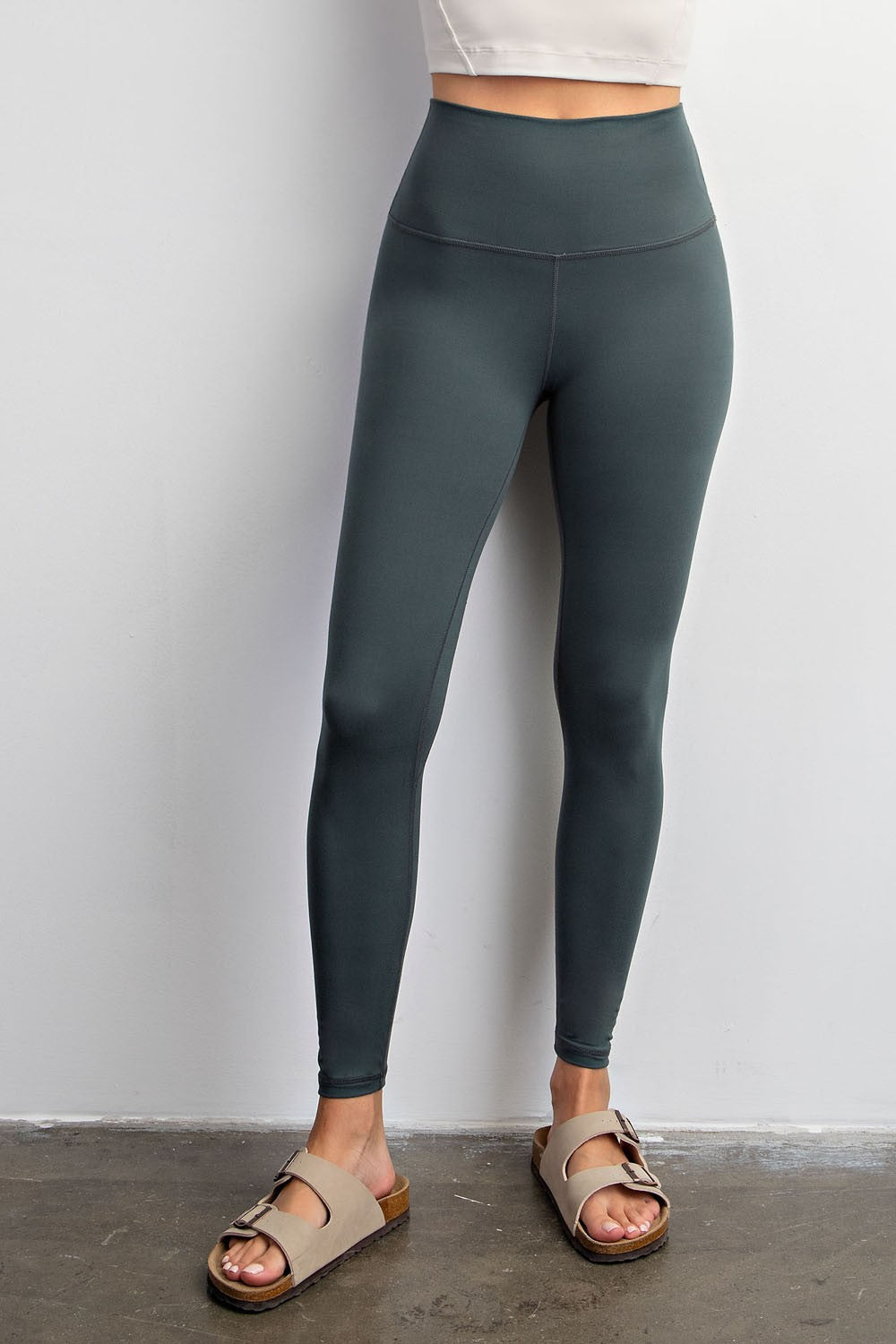 TWO LINE YOGA STITCH FULL LENGTH LEGGINGS - Final Sale