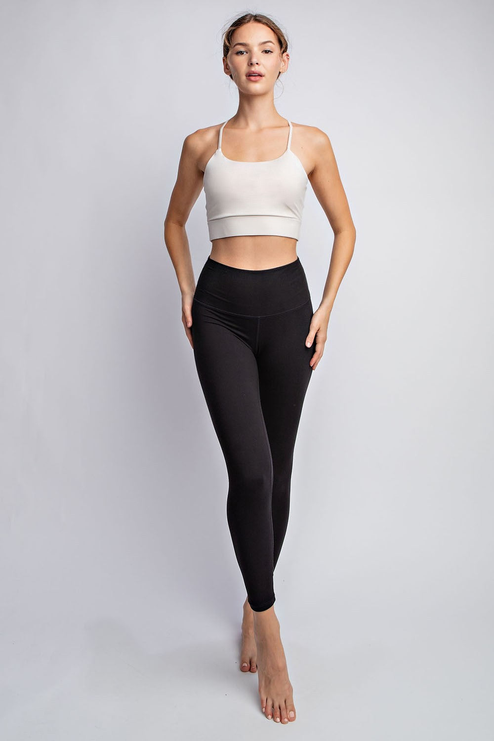 TWO LINE YOGA STITCH FULL LENGTH LEGGINGS - Final Sale