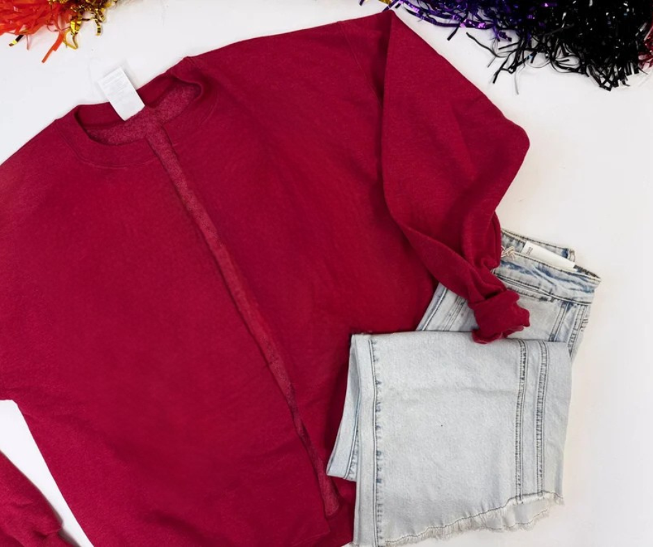 CUSTOM GAMEDAY HAND CUT CARDIGAN (FOLLOW THE INSTRUCTIONS) ** DEAL