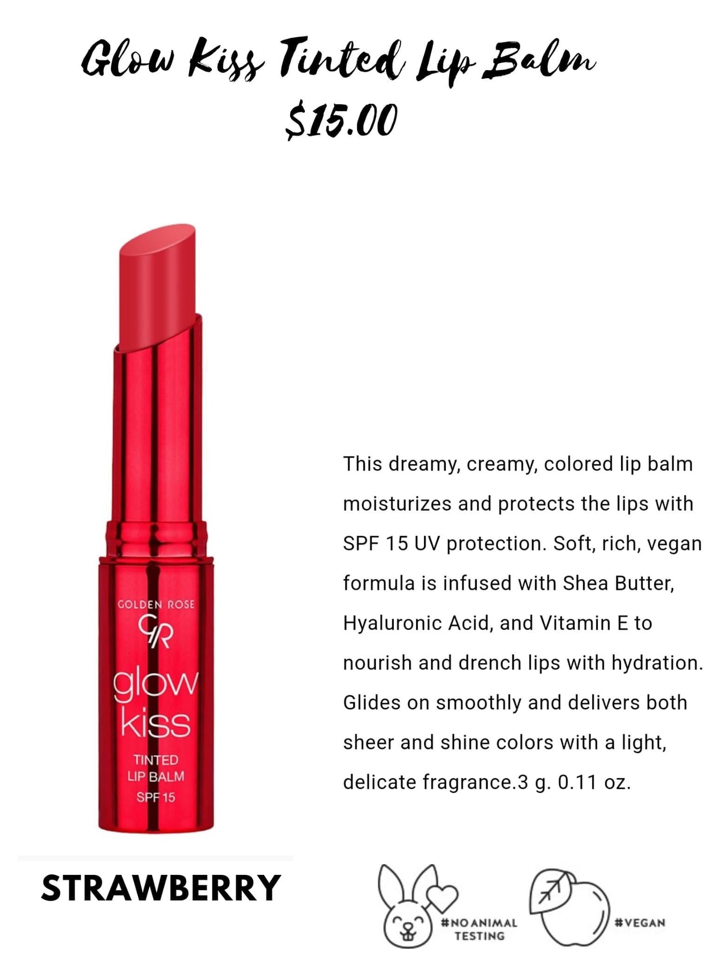 Glow Kiss Tinted Lip Balm - Celesty** - Final Sale***