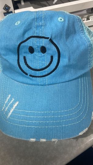 Smiley Baseball Cap** - Final Sale