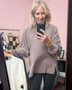 Washed Oversized Long Sleeve Top With Slit (3 COLORS) | HYFVE *LA LIVE PREORDER**