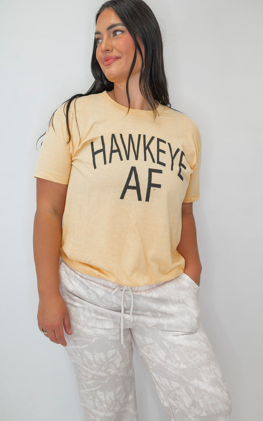 Maize Yellow Hawkeye AF Super Soft Graphic T-Shirt | FINAL SALE