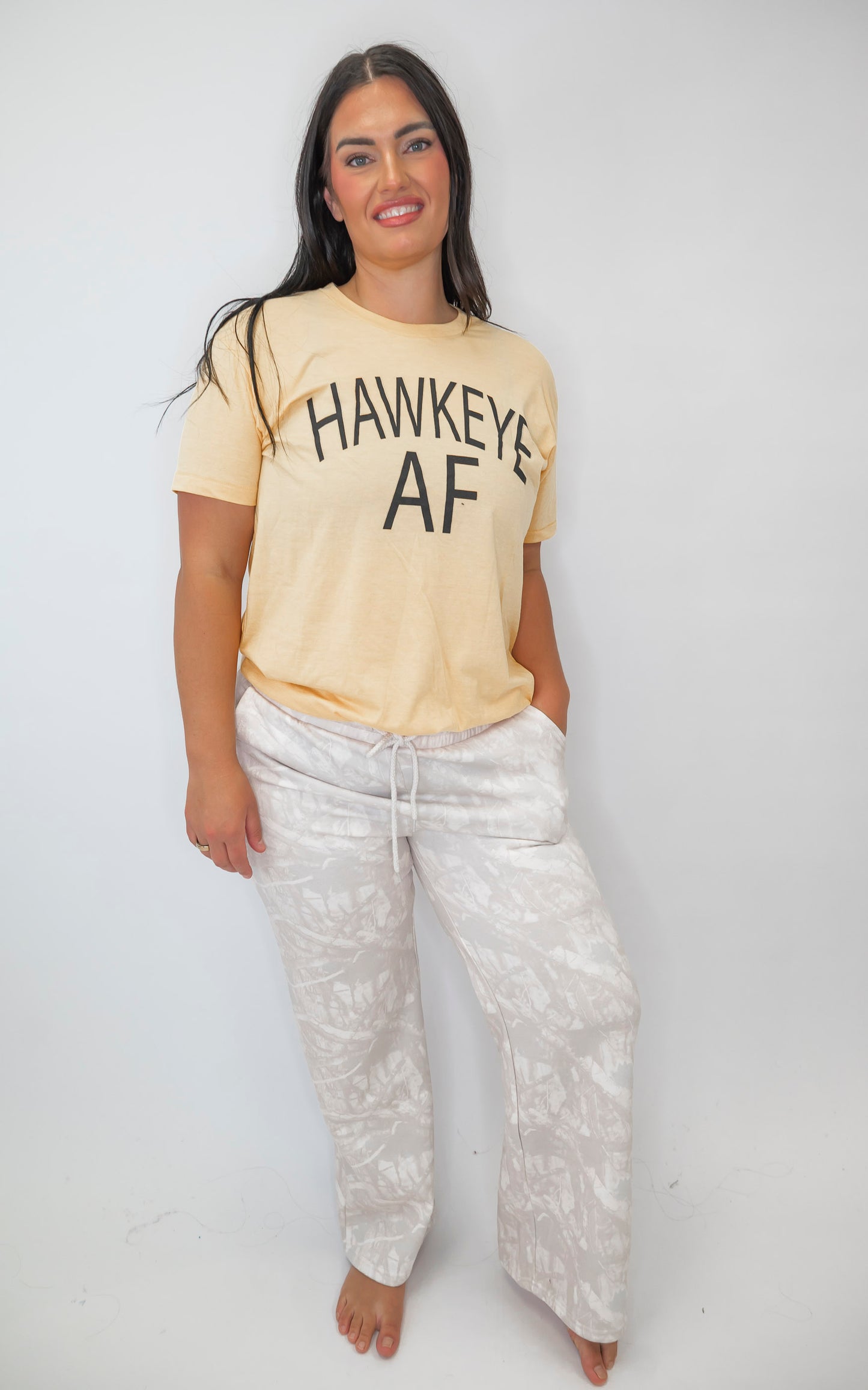 Maize Yellow Hawkeye AF Super Soft Graphic T-Shirt | FINAL SALE