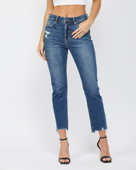 Super High Rise Straight Leg w/ Step Hem | MICA *30A SEPT PREORDER