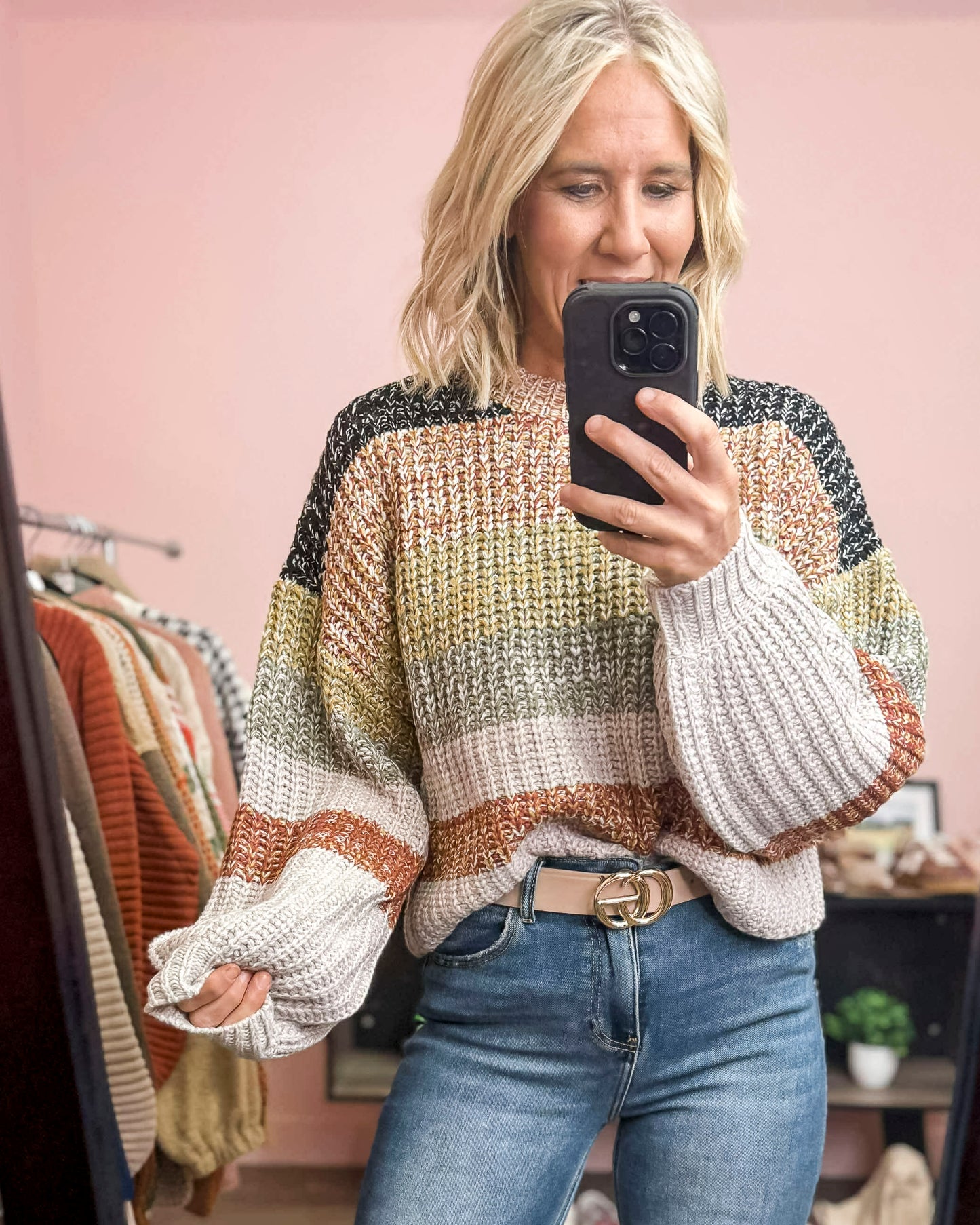 Striped Multi Color Crop Sweater (2 COLORS) | SO ME *LA LIVE PREORDER 2.2.2.1