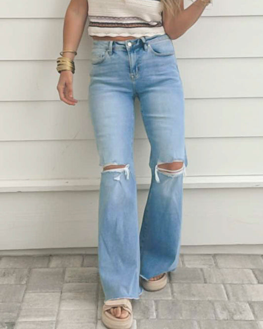 The Bethany High Rise Super Wide Denim Jeans | MICA *30A SEPT PREORDER