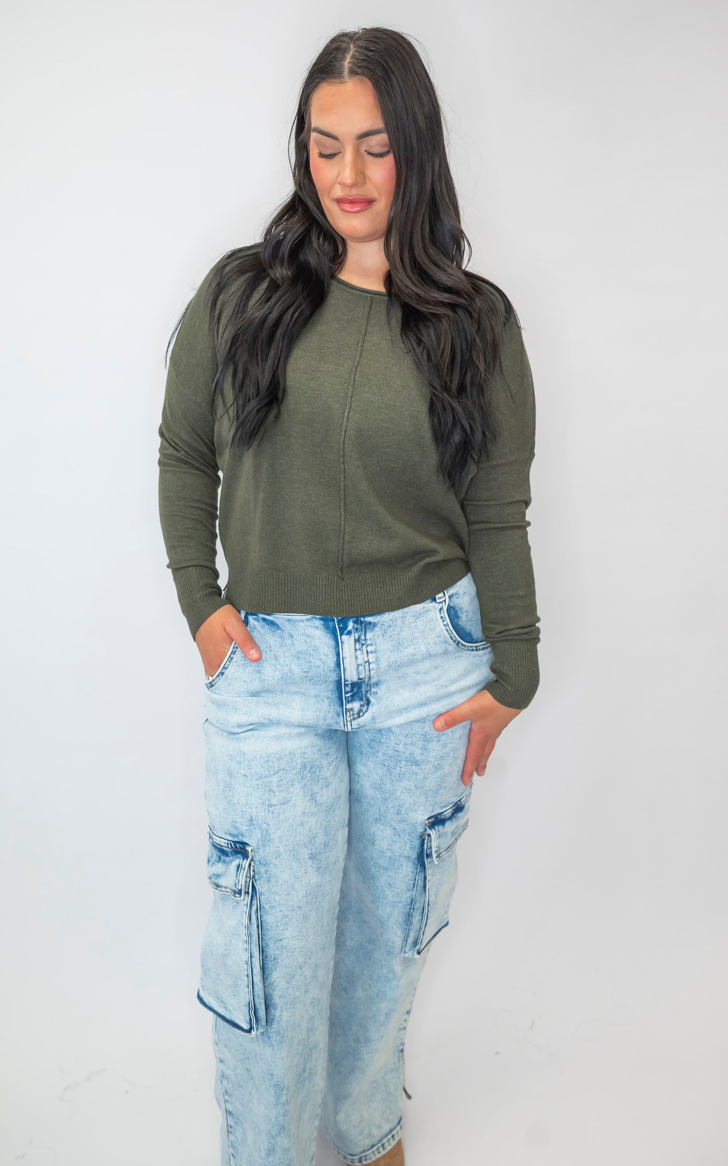 The Dreamer Round Neck Sweater | ZENANA (8 COLORS)