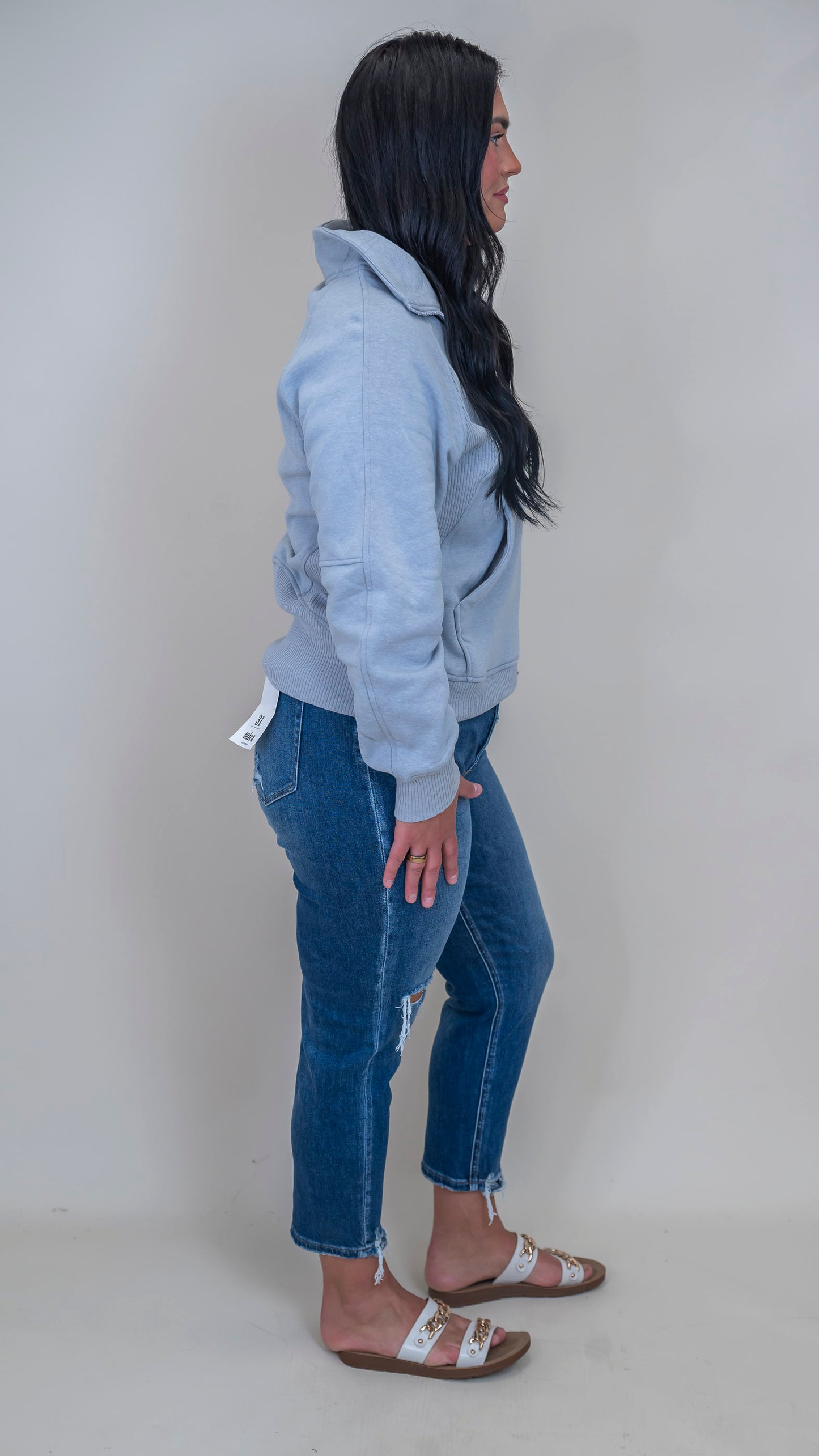 The Jessie Half Zip Fleece Pullover w/ Kangaroo Pocket | ZENANA (5 COLORS) *DEAL*