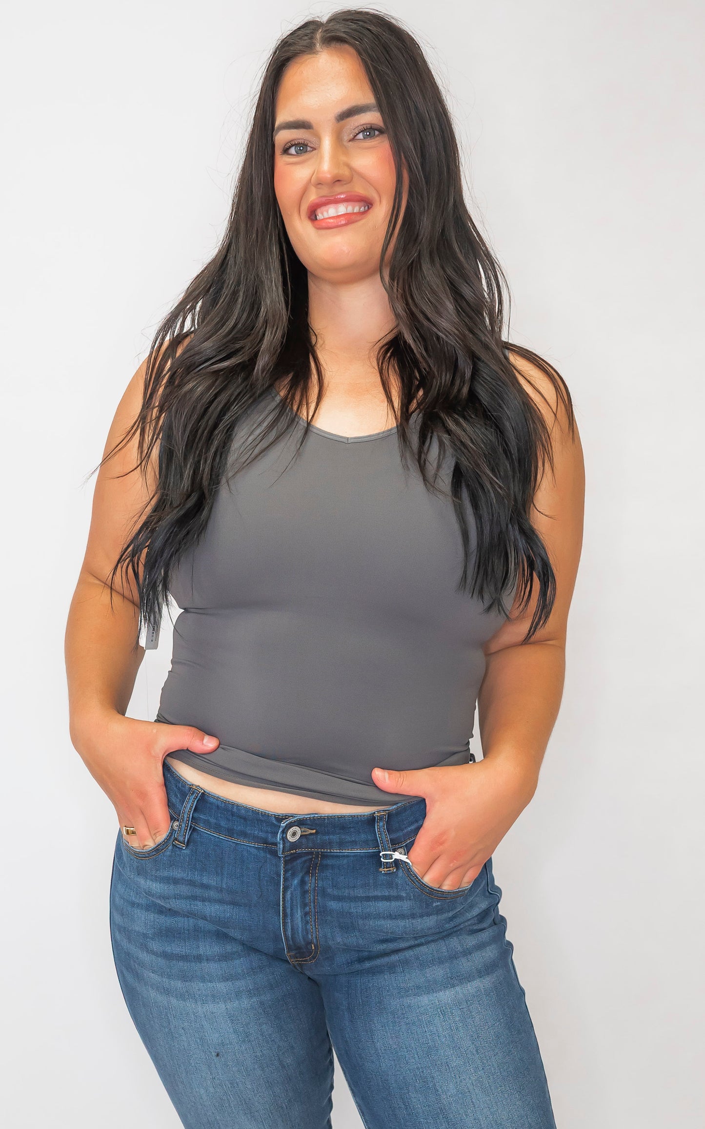 Reversible V Or U Neckline Seamless Tank - Part 2 (10 COLORS)