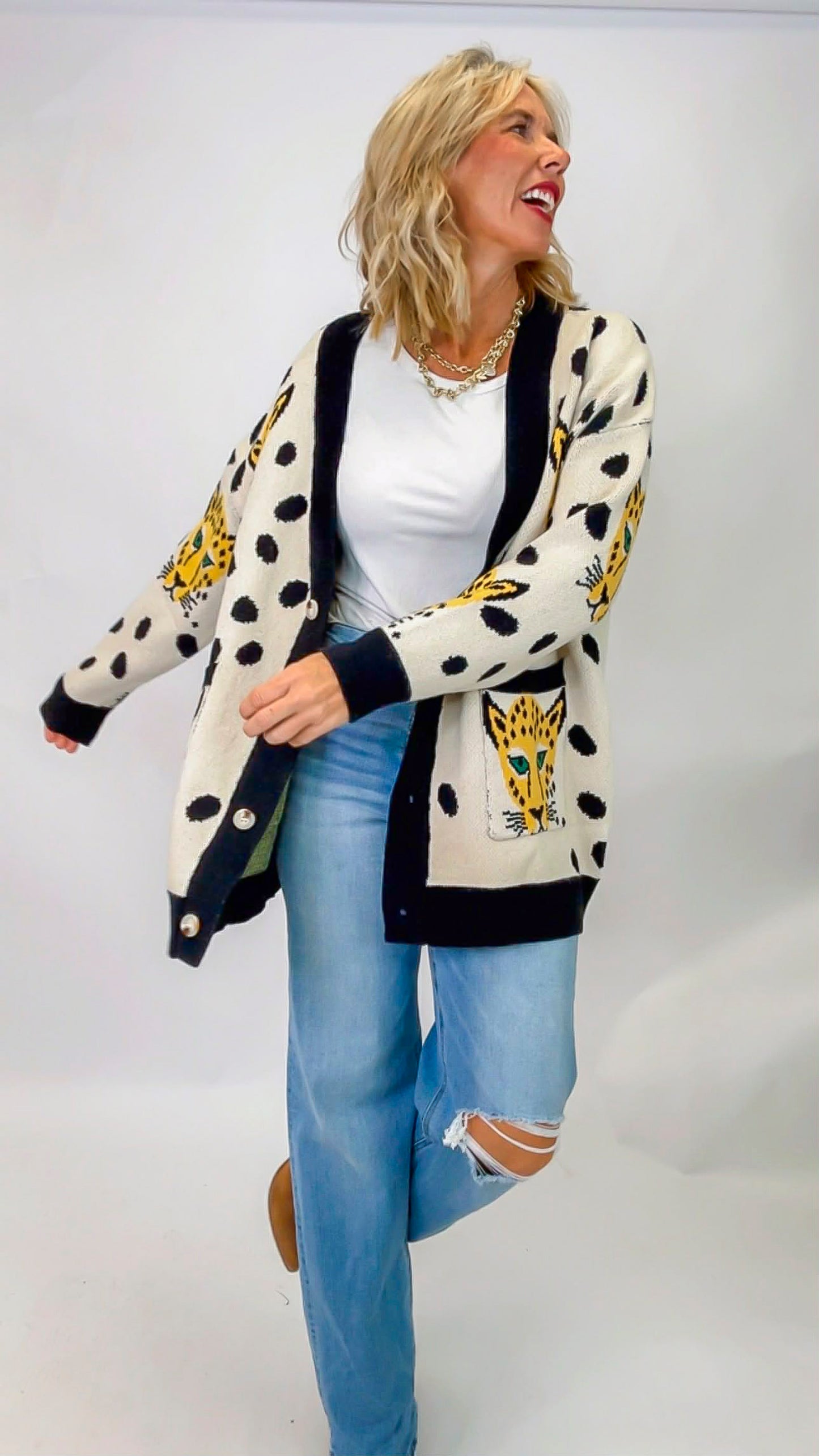 Cheetahlicious Cardigan