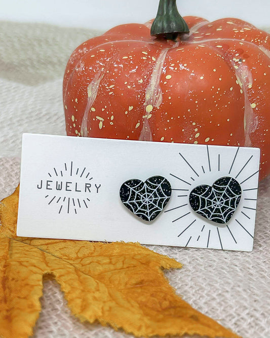 Heart Spiders Stud Earrings*