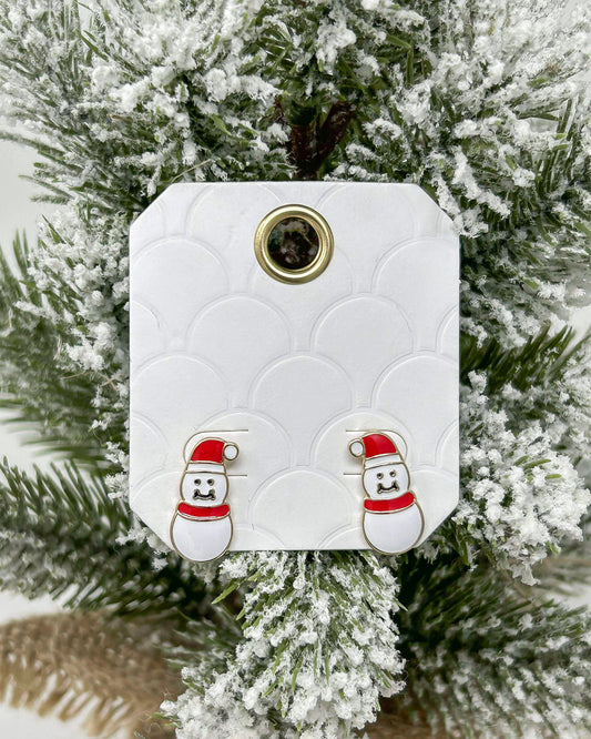 Snowman Stud Earrings