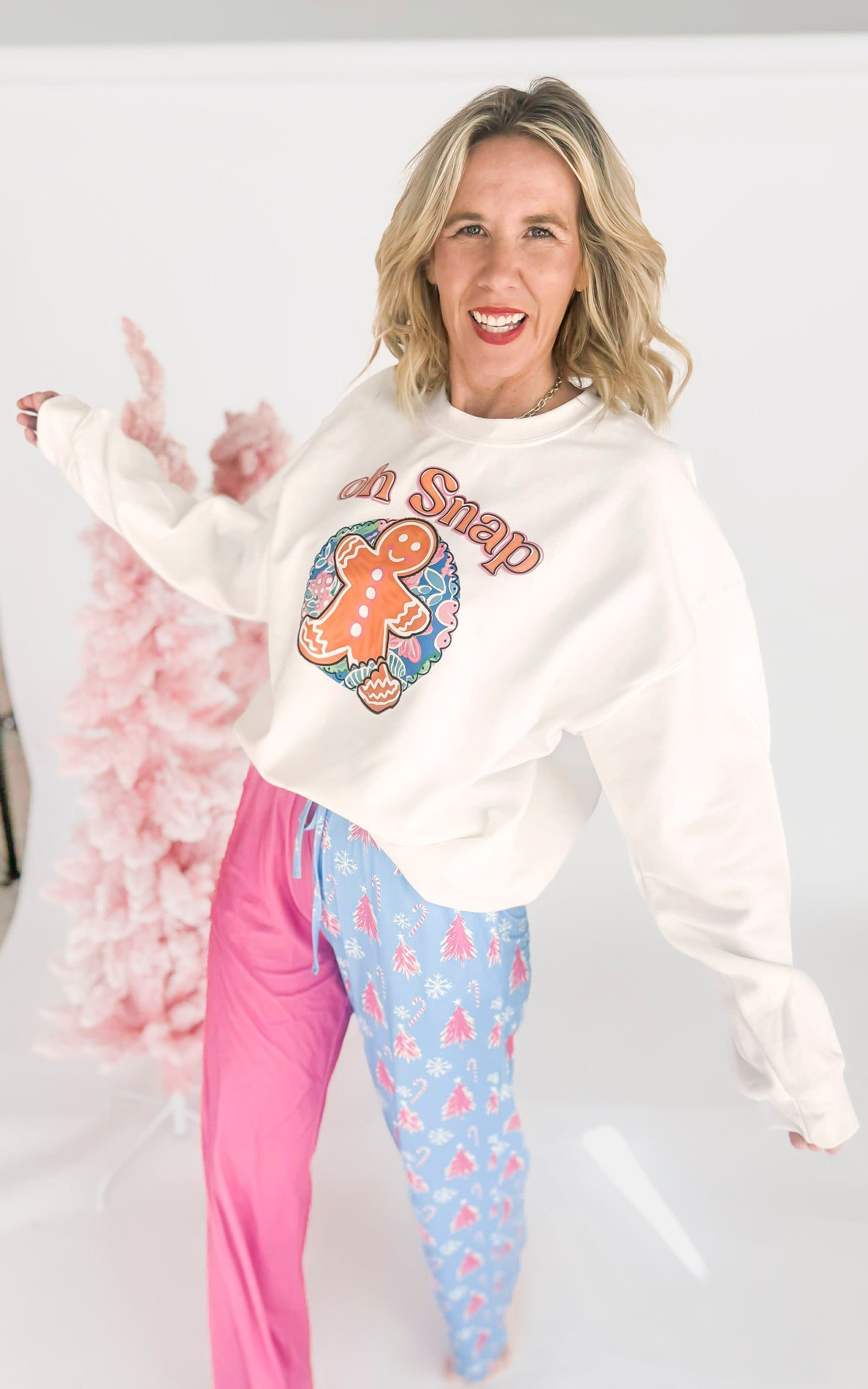 Oh Snap Crew Neck Graphic Sweatshirt - excluded