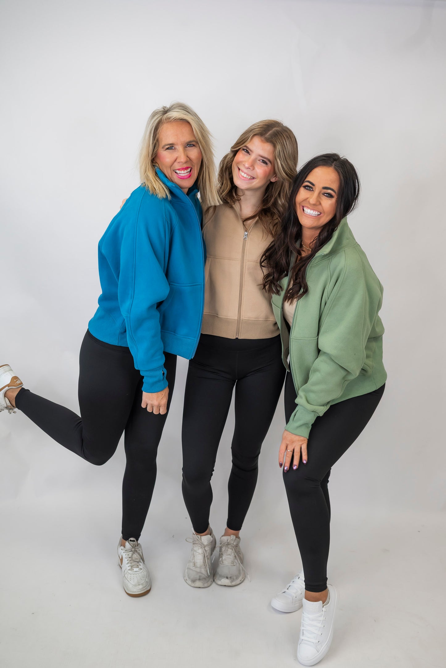 The AVA Full Zip Mock Neck Sweatshirt by Salty Wave