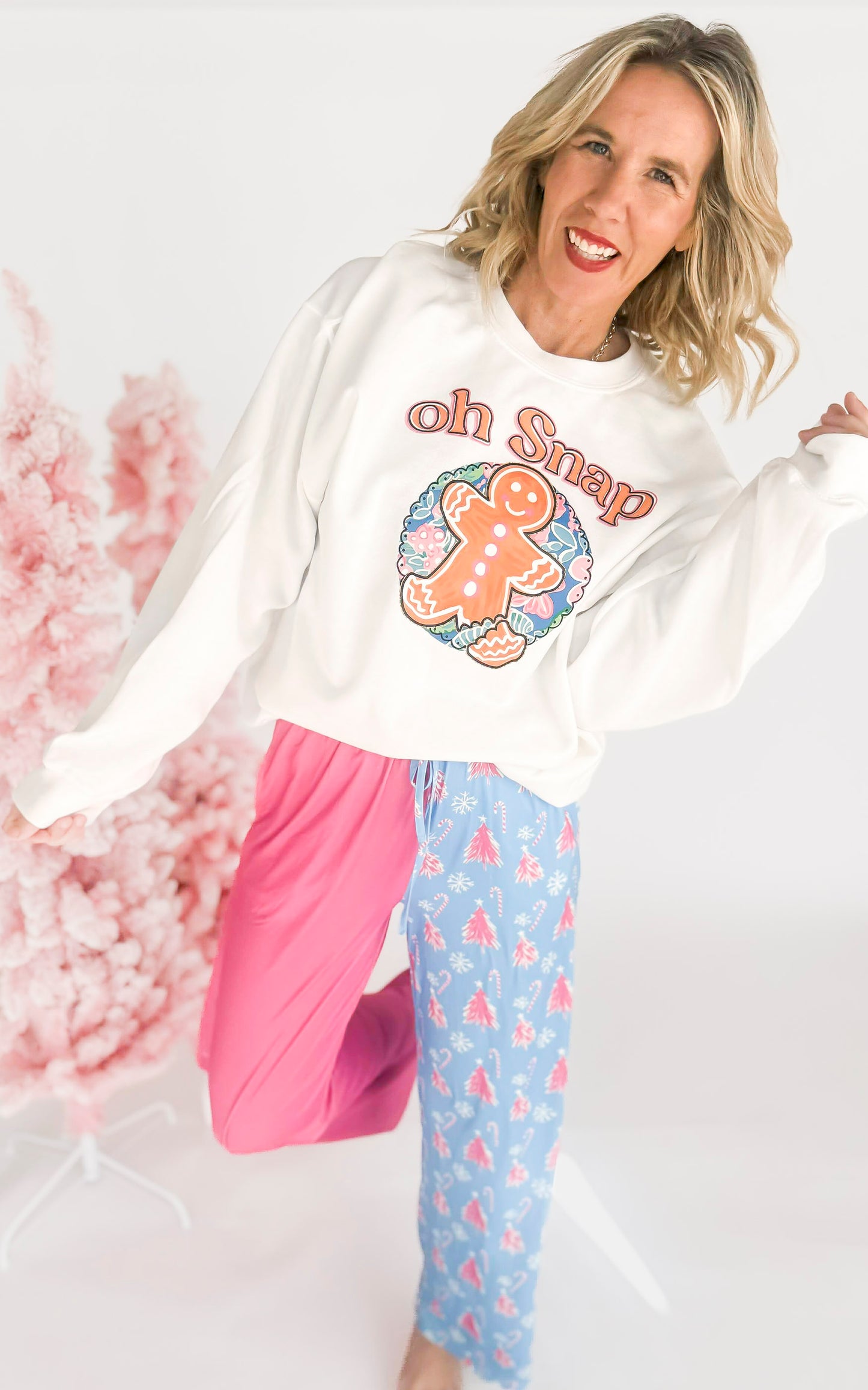 Oh Snap Crew Neck Graphic Sweatshirt - excluded