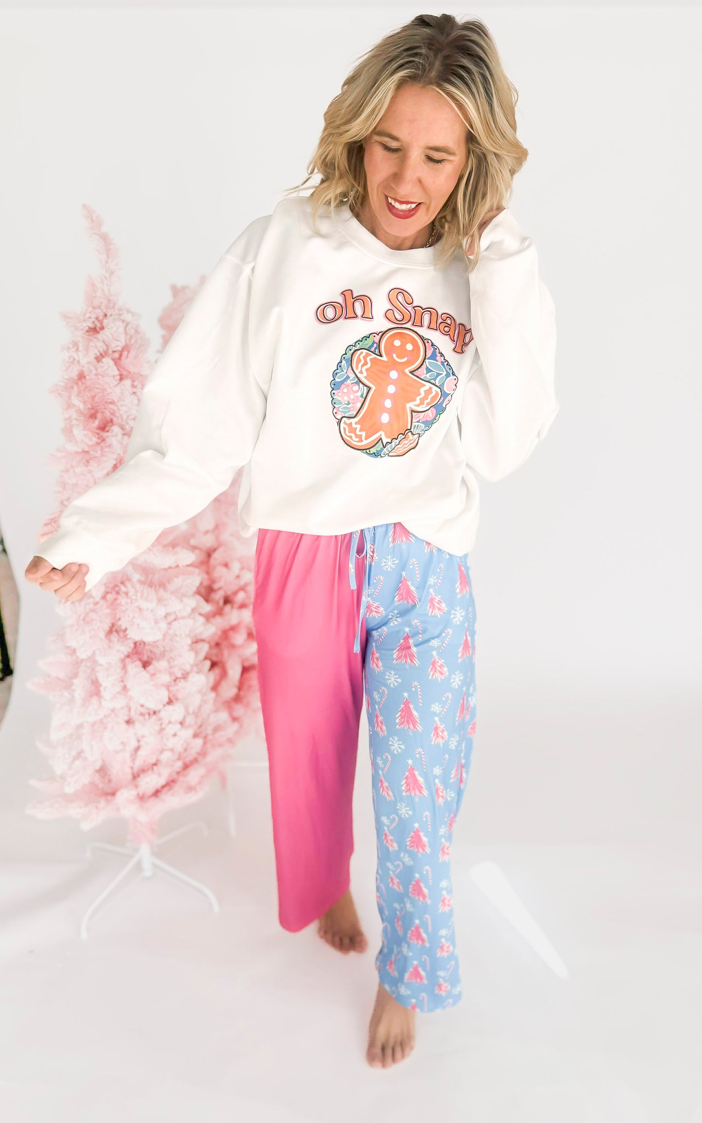Oh Snap Crew Neck Graphic Sweatshirt - excluded