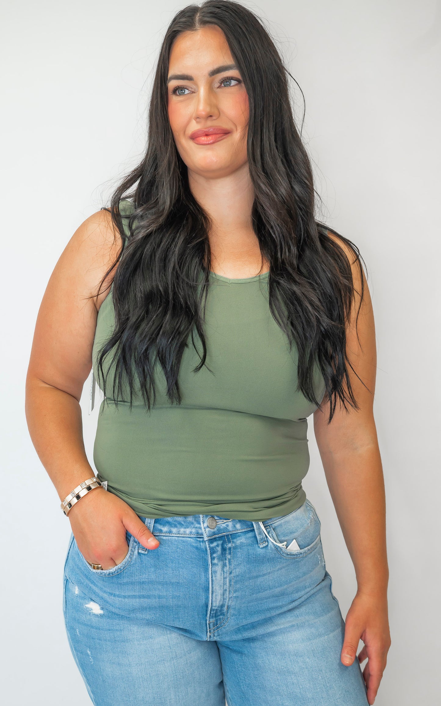 Reversible V Or U Neckline Seamless Tank - Part 2 (10 COLORS)