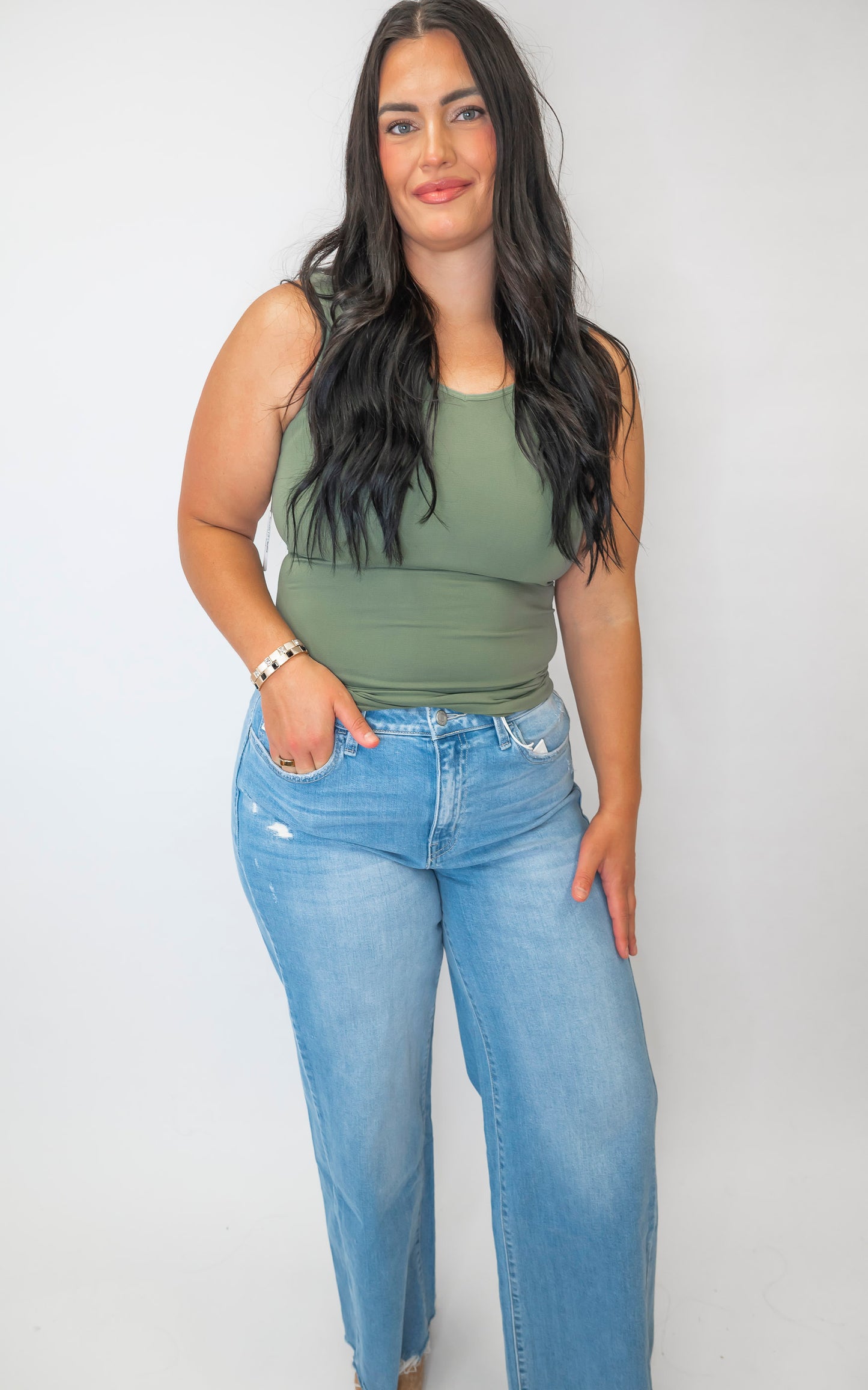 Reversible V Or U Neckline Seamless Tank - Part 2 (10 COLORS)