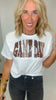 White GAMEDAY Fine Jersey Boxy Graphic Tee